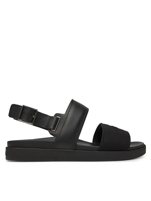Calvin Klein Calvin Klein Sandale Back Strap W/ Buckle Logo HM0HM01742 Crna