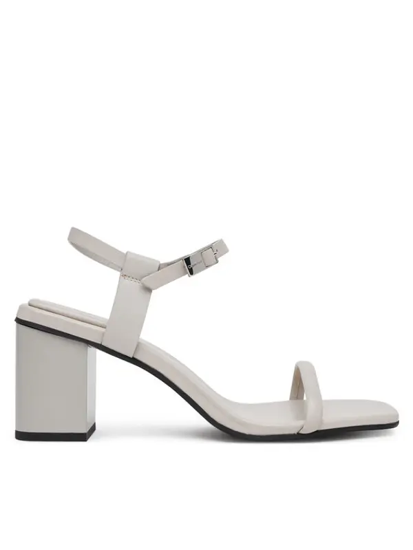 Calvin Klein Calvin Klein Sandale Block Heel Sandal 75 Lth HW0HW02650 Siva