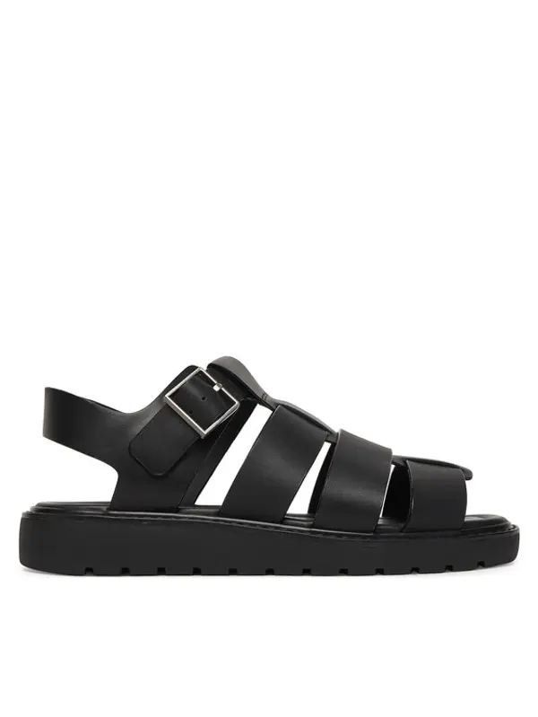 Calvin Klein Calvin Klein Sandale Sq Molded Sndl Fisher Lth HW0HW02870 Crna