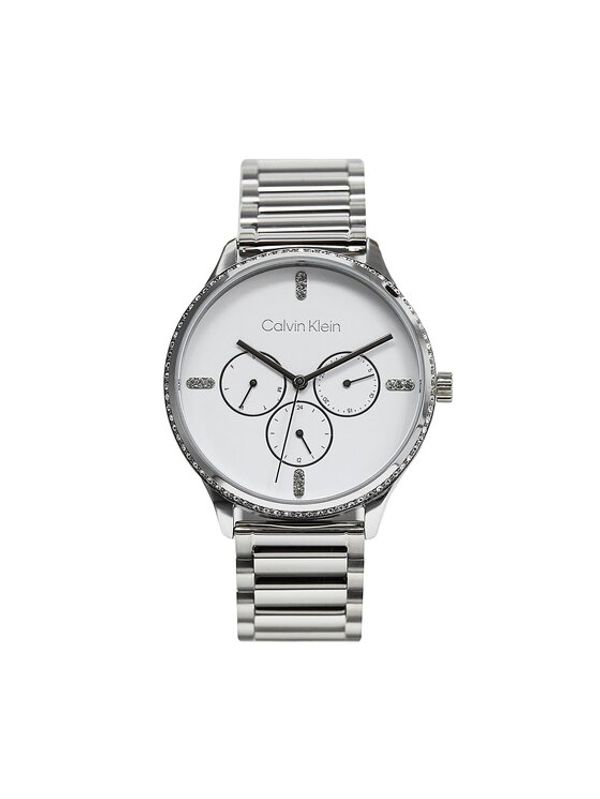 Calvin Klein Calvin Klein Sat Dress 25200373 Srebrna