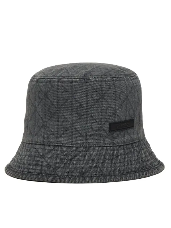 Calvin Klein Calvin Klein Šešir Denim Emblem Burnout Bucket LV04F5043G Siva
