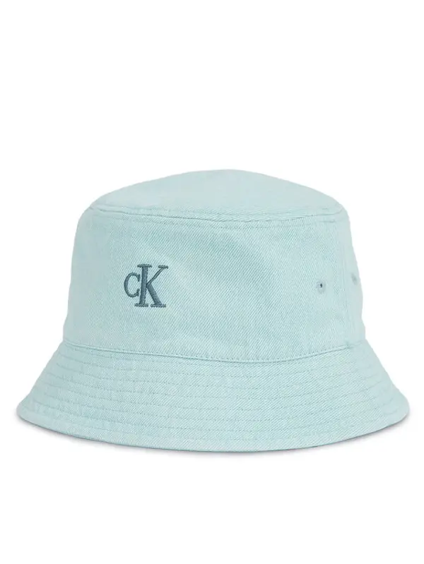 Calvin Klein Calvin Klein Šešir Embro Monogram Denim Bucket Hat LV04K5021G Svijetloplava