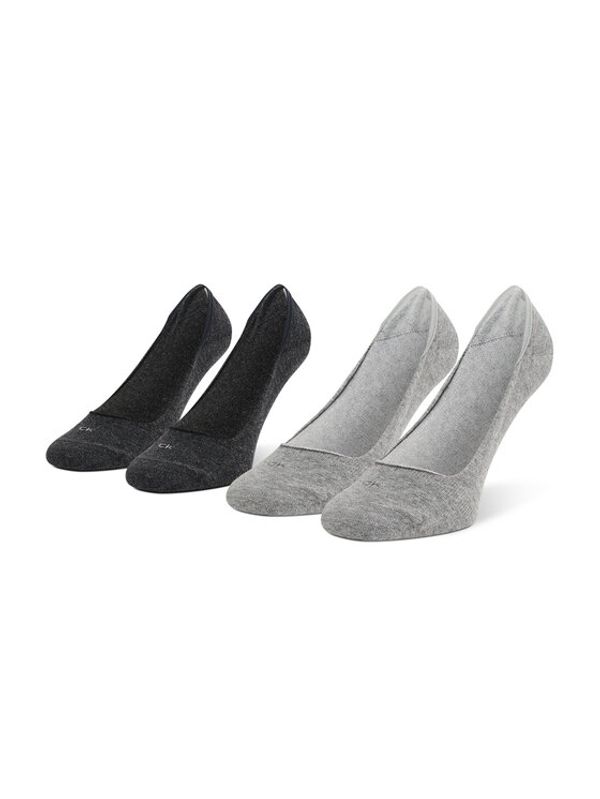 Calvin Klein Calvin Klein Set od 2 para ženskih niskih čarapa 701218767 Siva