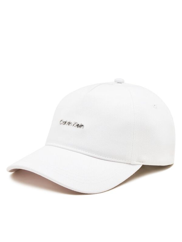 Calvin Klein Calvin Klein Šilterica Calvin Lettering Canvas Cap K60K612764 Bijela