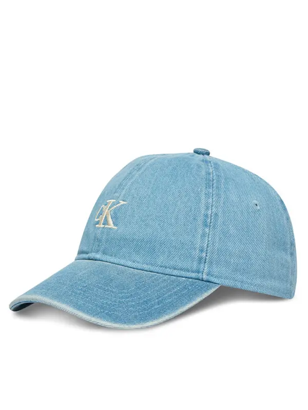 Calvin Klein Calvin Klein Šilterica Monogram Embroidery Denim Cap LV04G5003G Plava