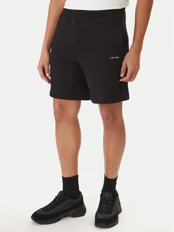 Calvin Klein Calvin Klein Sportske kratke hlače Nano Logo LV04LF244G Crna Regular Fit