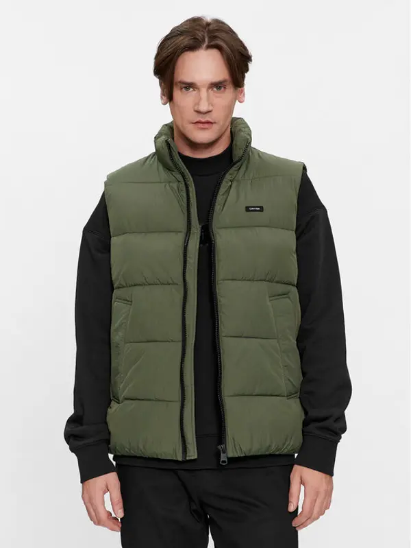 Calvin Klein Calvin Klein Sportski prsluk Crinkle K10K110334 Zelena Regular Fit