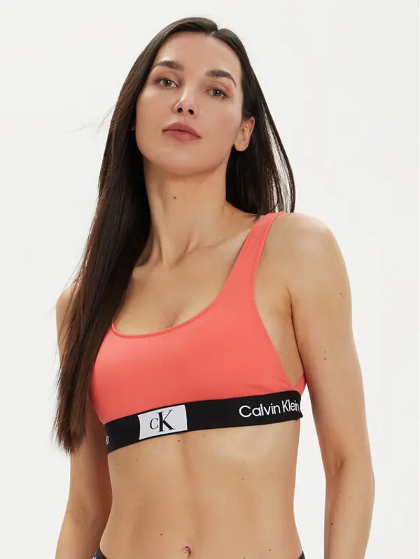 Calvin Klein Swimwear Calvin Klein Swimwear Gornji dio kupaćeg kostima KW0KW02354 Koraljna