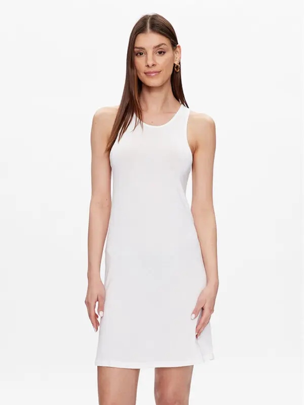 Calvin Klein Swimwear Calvin Klein Swimwear Haljina za plažu KW0KW02145 Bijela Slim Fit