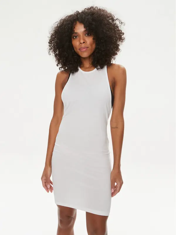 Calvin Klein Swimwear Calvin Klein Swimwear Haljina za plažu KW0KW02480 Bijela Regular Fit