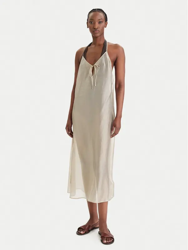 Calvin Klein Swimwear Calvin Klein Swimwear Haljina za plažu LV00Q61159 Smeđa Relaxed Fit