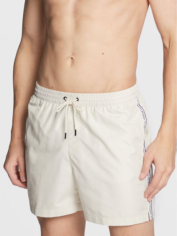 Calvin Klein Swimwear Calvin Klein Swimwear Kupaće gaće i hlače KM0KM00789 Écru Regular Fit