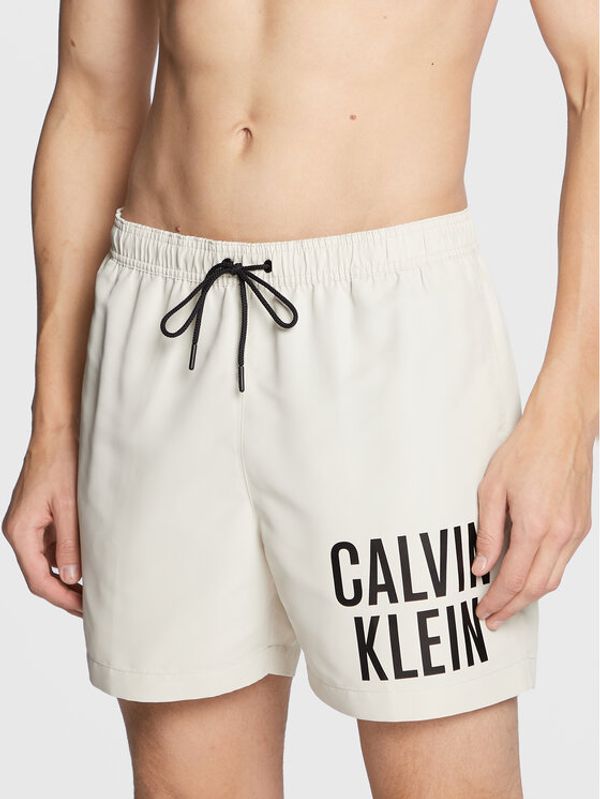 Calvin Klein Swimwear Calvin Klein Swimwear Kupaće gaće i hlače KM0KM00790 Écru Regular Fit