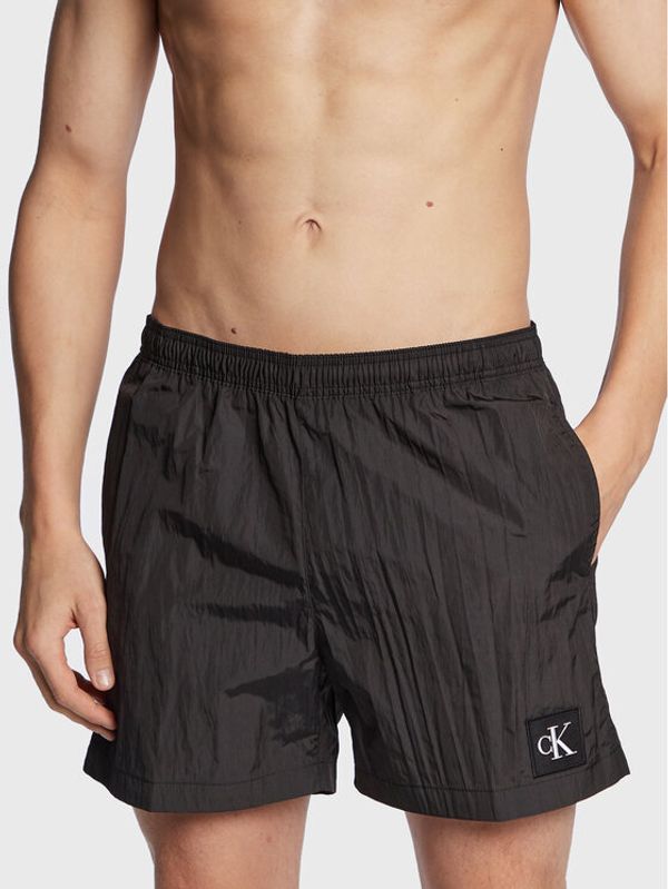 Calvin Klein Swimwear Calvin Klein Swimwear Kupaće gaće i hlače KM0KM00819 Crna Regular Fit
