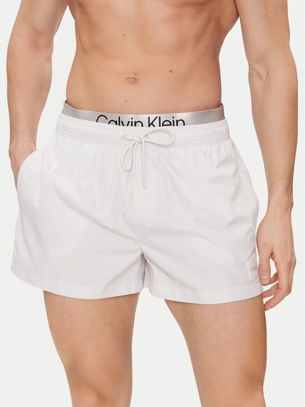 Calvin Klein Swimwear Calvin Klein Swimwear Kupaće gaće i hlače KM0KM00947 Bijela Regular Fit