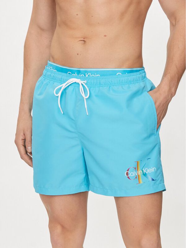 Calvin Klein Swimwear Calvin Klein Swimwear Kupaće gaće i hlače KM0KM01006 Plava Regular Fit
