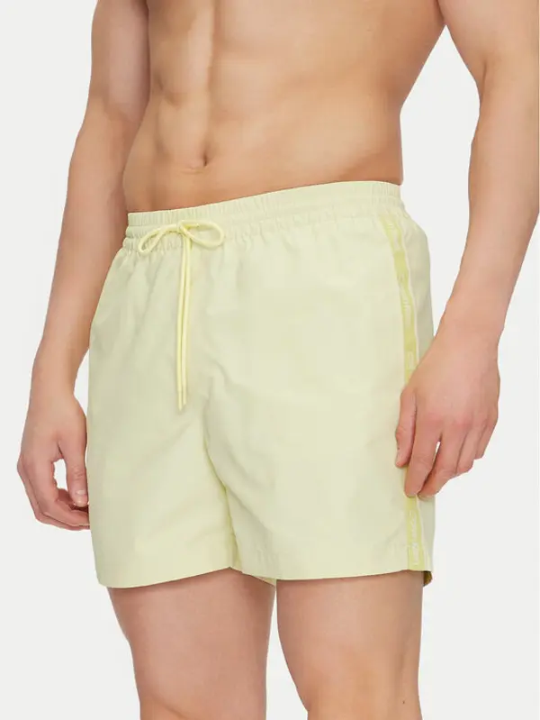 Calvin Klein Swimwear Calvin Klein Swimwear Kupaće gaće i hlače KM0KM01109 Žuta Regular Fit