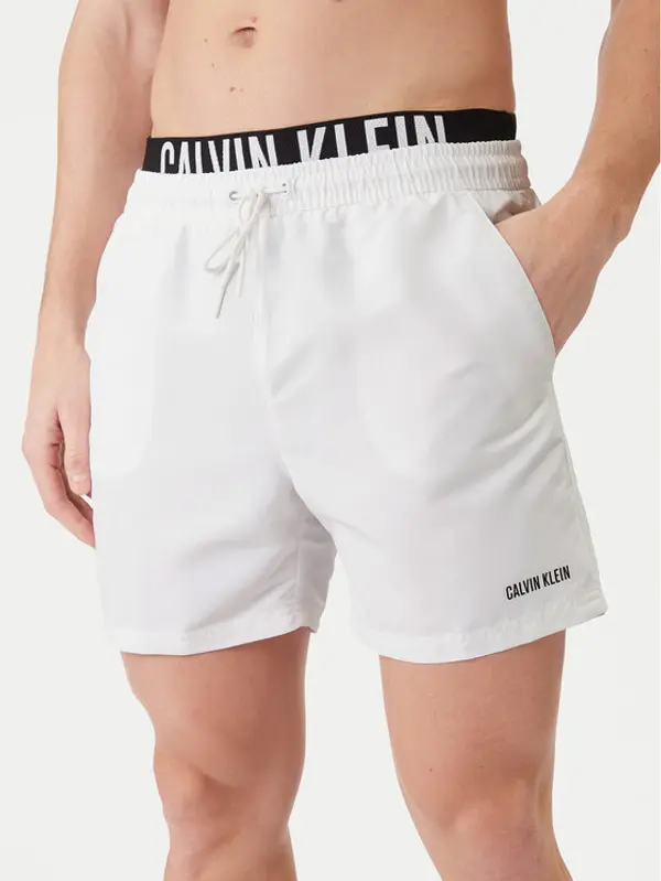 Calvin Klein Swimwear Calvin Klein Swimwear Kupaće gaće i hlače LV00N61015 Bijela Regular Fit