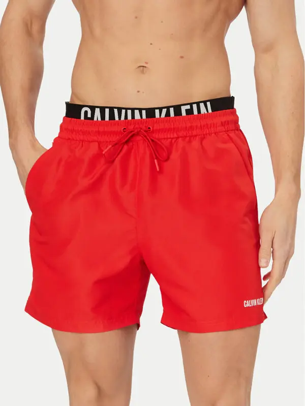 Calvin Klein Swimwear Calvin Klein Swimwear Kupaće gaće i hlače LV00N61015 Tamno crvena Regular Fit