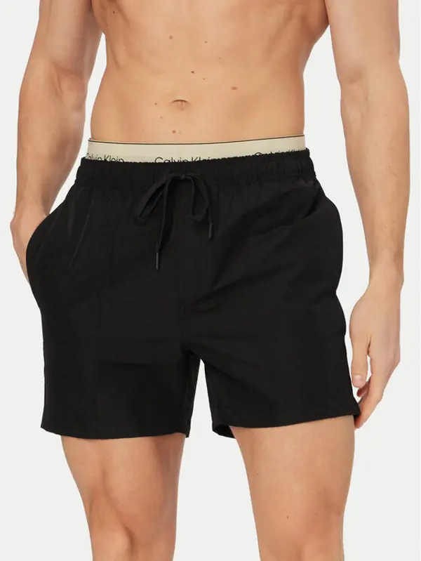 Calvin Klein Swimwear Calvin Klein Swimwear Kupaće gaće i hlače LV00N61017 Crna Regular Fit