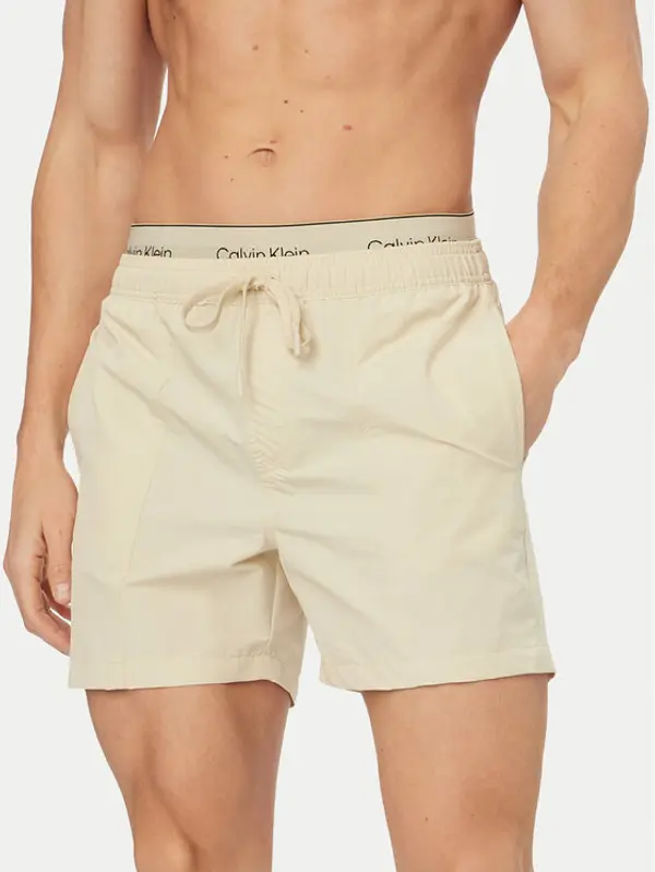 Calvin Klein Swimwear Calvin Klein Swimwear Kupaće gaće i hlače LV00N61017 Siva Regular Fit