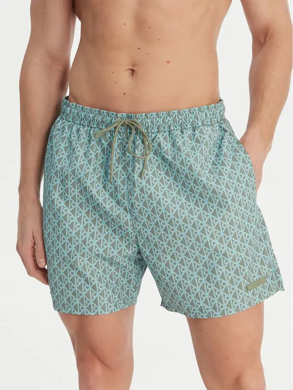 Calvin Klein Swimwear Calvin Klein Swimwear Kupaće gaće i hlače LV00N61027 Zelena Regular Fit