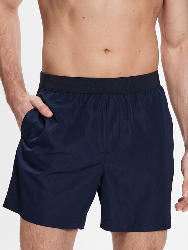 Calvin Klein Swimwear Calvin Klein Swimwear Kupaće gaće i hlače Medium Waistband KM0KM00862 Tamnoplava Regular Fit