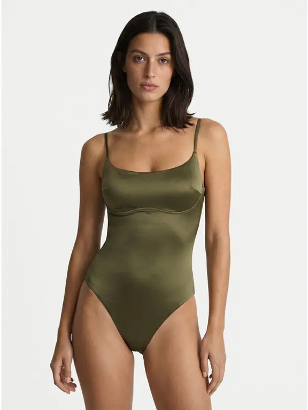 Calvin Klein Swimwear Calvin Klein Swimwear Kupaći kostim LV00Q61120 Kaki