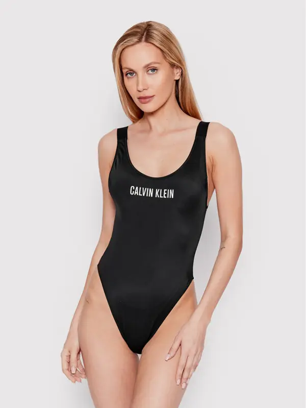 Calvin Klein Swimwear Calvin Klein Swimwear Kupaći kostim Scoop KW0KW01599 Crna