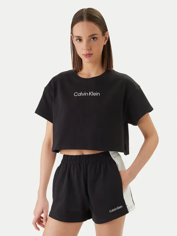 Calvin Klein Swimwear Calvin Klein Swimwear T-shirt LV00Q61201 Crna Relaxed Fit