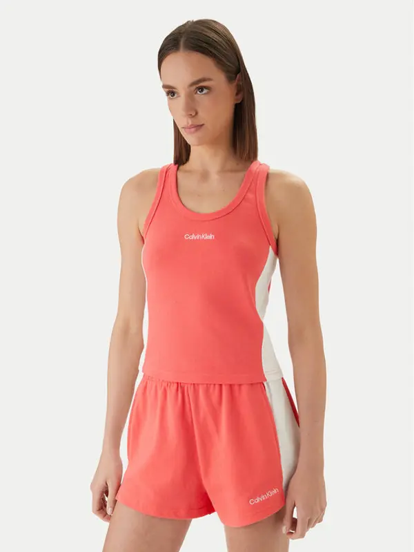 Calvin Klein Swimwear Calvin Klein Swimwear Top LV00Q61152 Ružičasta Slim Fit