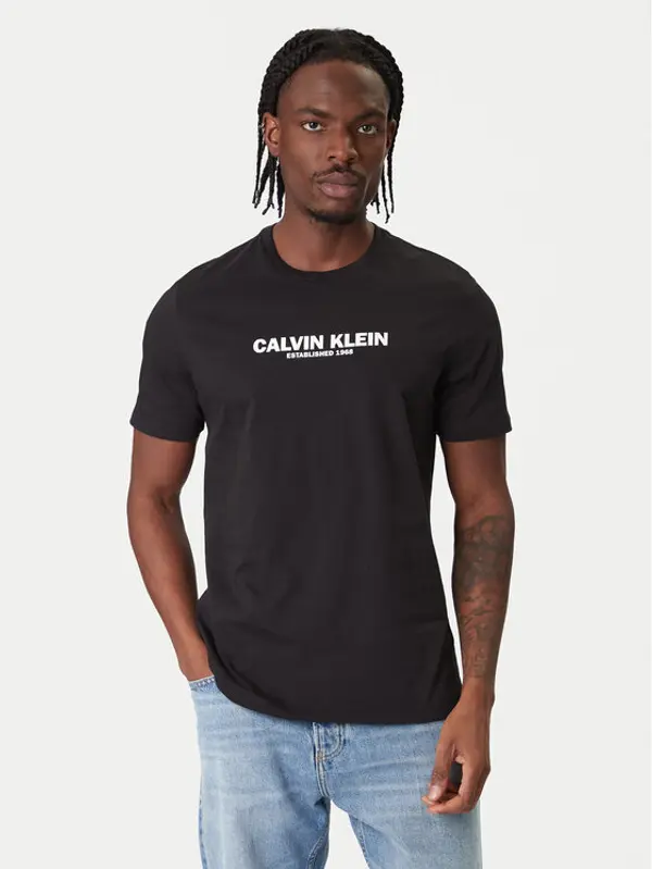 Calvin Klein Calvin Klein T-shirt 30s Graphic LV04RE820G Crna Regular Fit