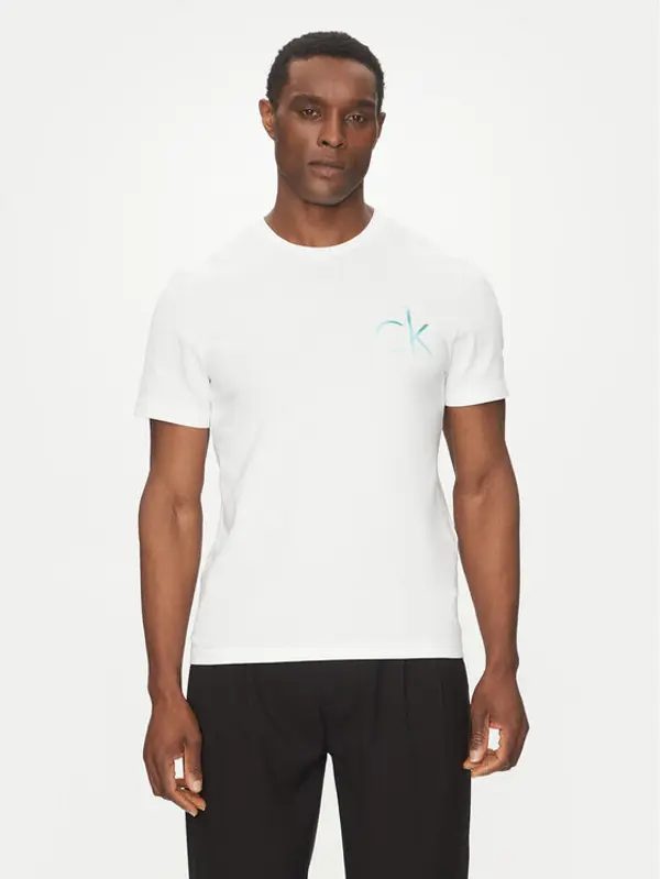 Calvin Klein Calvin Klein T-shirt Chest Logo K10K114146 Bijela Regular Fit