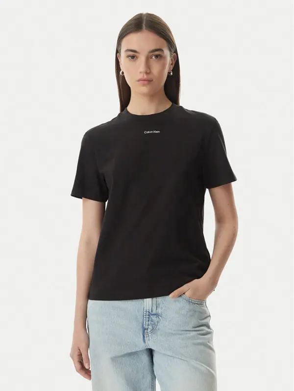 Calvin Klein Calvin Klein T-shirt Classic LV147C857G Crna Regular Fit