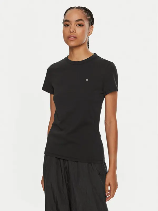Calvin Klein Calvin Klein T-shirt Emb Graphic K20K208061 Crna Slim Fit