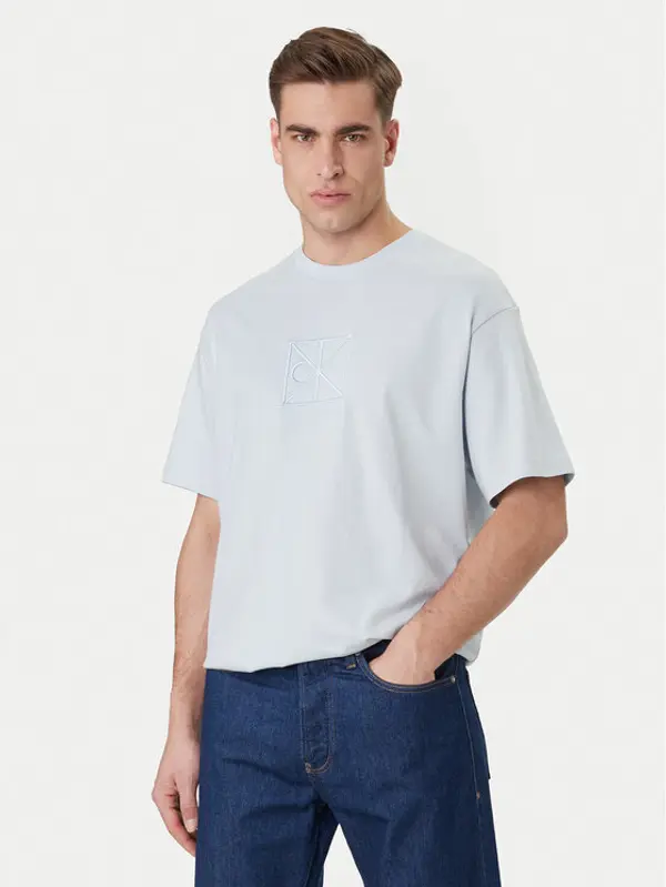 Calvin Klein Calvin Klein T-shirt Emblem Graphic LV14RF817G Svijetloplava Regular Fit
