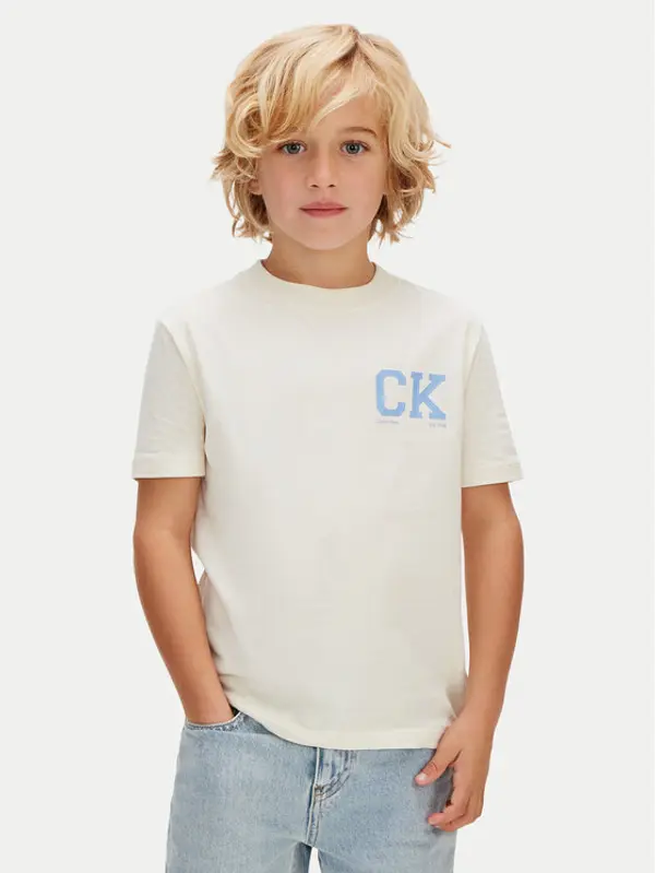 Calvin Klein Calvin Klein T-shirt Heritage LVCKSJA09B Žuta Regular Fit