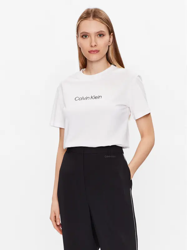 Calvin Klein Calvin Klein T-shirt Hero Logo K20K205448 Bijela Regular Fit