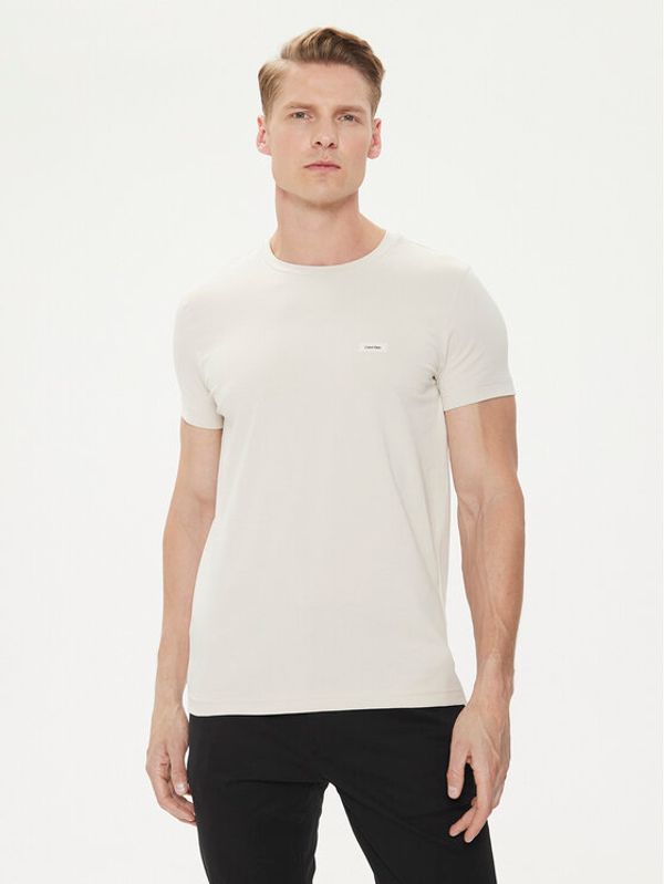 Calvin Klein Calvin Klein T-shirt K10K112724 Bež Slim Fit