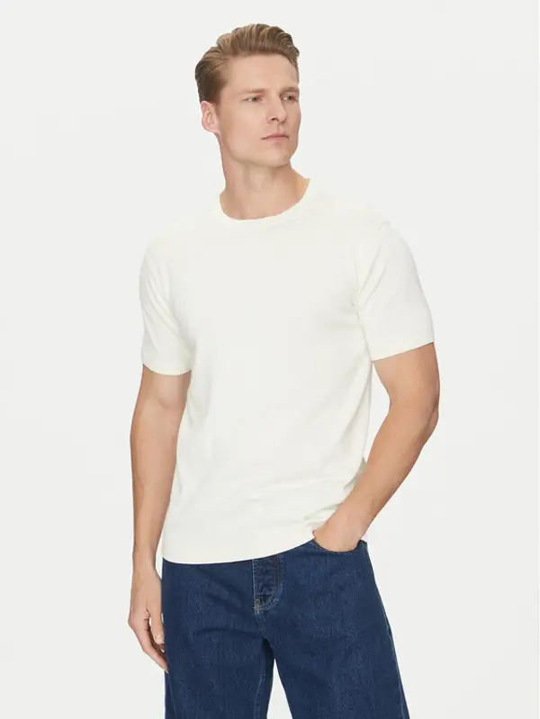 Calvin Klein Calvin Klein T-shirt K10K114485 Écru Regular Fit