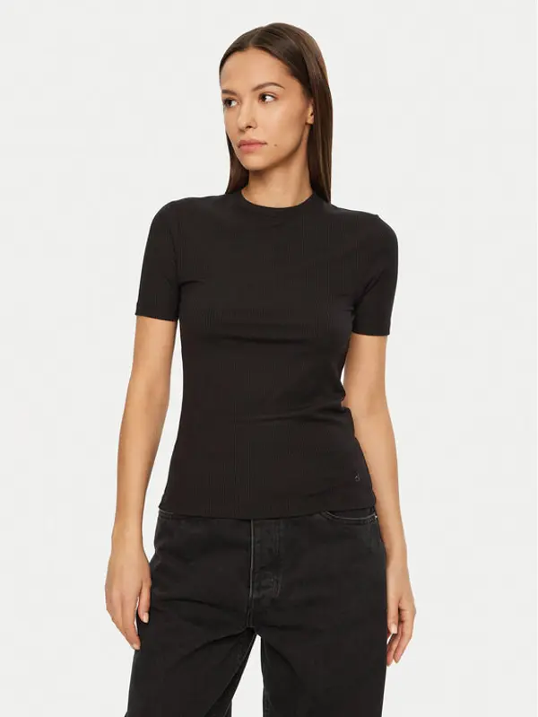 Calvin Klein Calvin Klein T-shirt K20K208052 Crna Slim Fit