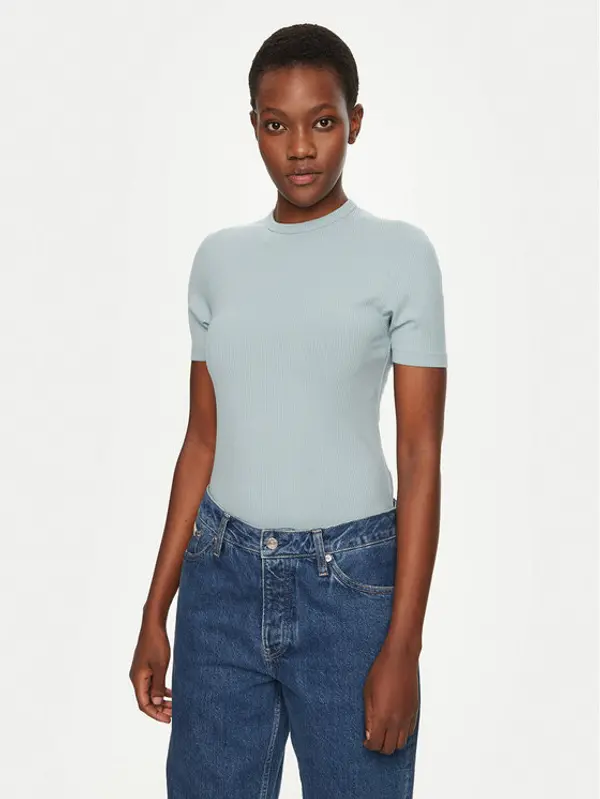 Calvin Klein Calvin Klein T-shirt K20K208052 Svijetloplava Slim Fit