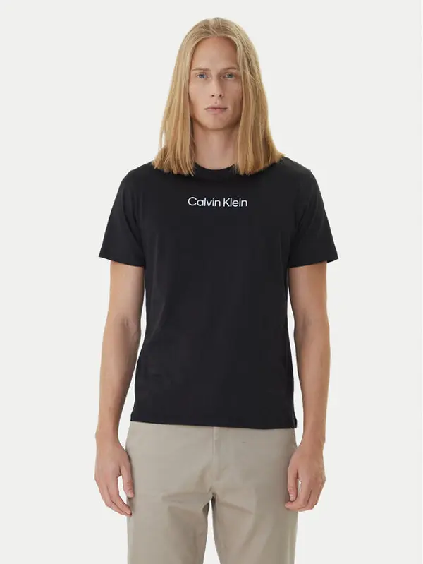 Calvin Klein Calvin Klein T-shirt Logo 30s LV04LD230G Crna Relaxed Fit