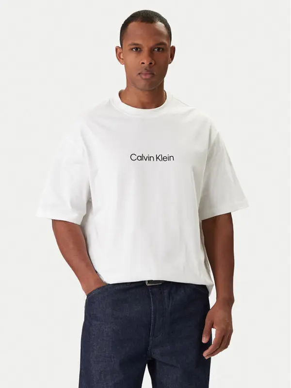 Calvin Klein Calvin Klein T-shirt LV040HM228 Bijela Relaxed Fit