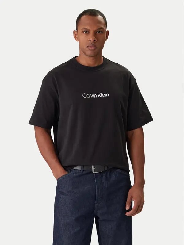 Calvin Klein Calvin Klein T-shirt LV040HM228 Crna Relaxed Fit