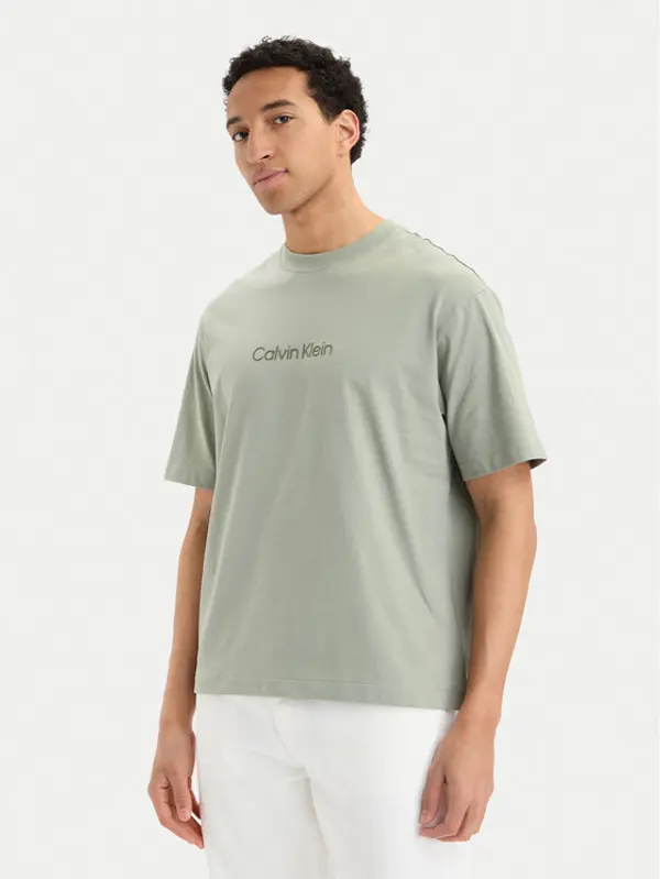 Calvin Klein Calvin Klein T-shirt LV040HM228 Kaki Relaxed Fit