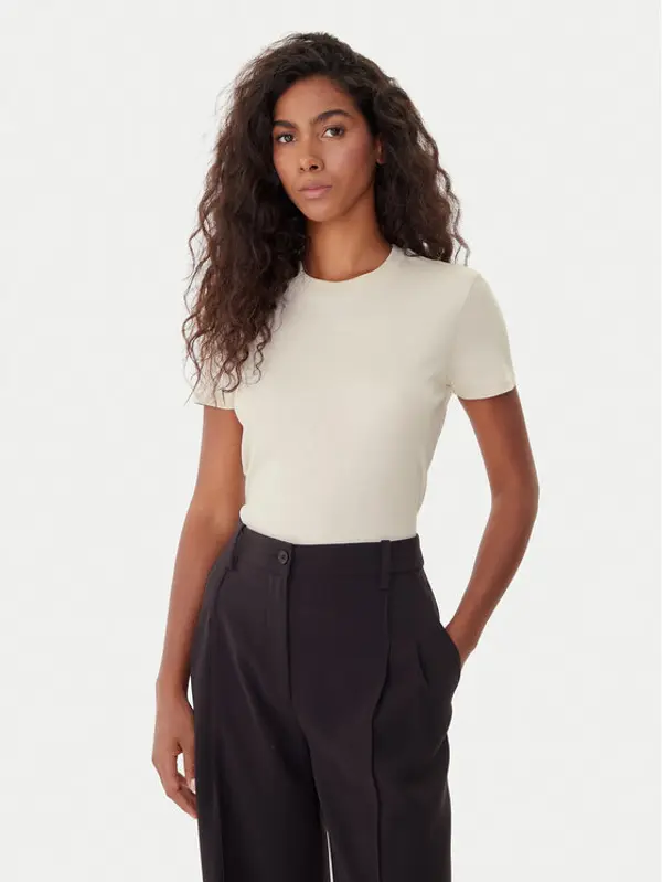 Calvin Klein Calvin Klein T-shirt LV044C216G Écru Regular Fit
