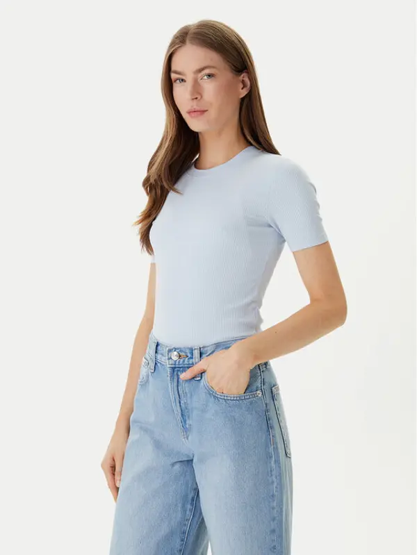 Calvin Klein Calvin Klein T-shirt LV044D246G Svijetloplava Slim Fit