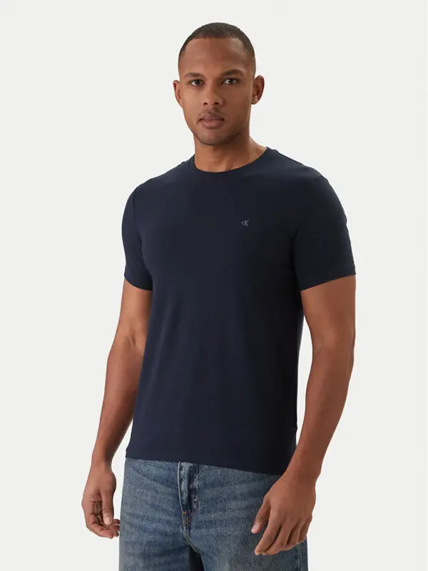 Calvin Klein Calvin Klein T-shirt LV04LC240G Tamnoplava Slim Fit