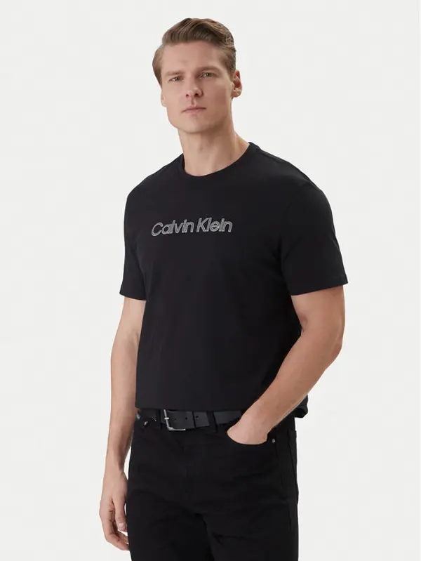 Calvin Klein Calvin Klein T-shirt LV04LF809G Crna Regular Fit